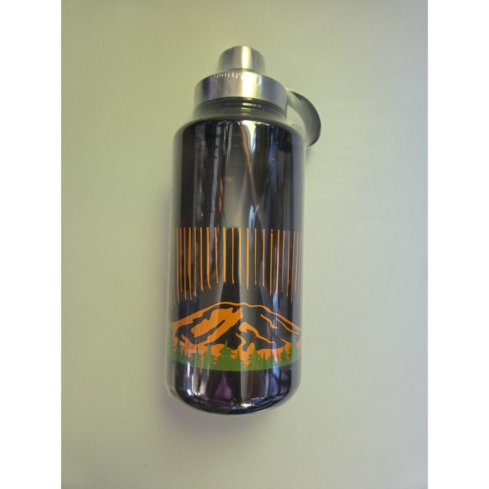 Ozark Trail 32oz Black BPA Free Plastic Water Bottle w/ Screw-on Lid - NEW